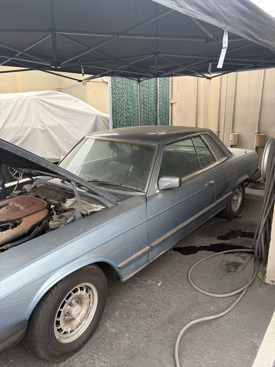 Classic Mercedes before detail